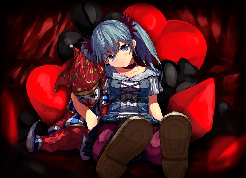 Anime Girl with Clown