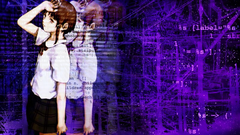 Anime Girl with Code