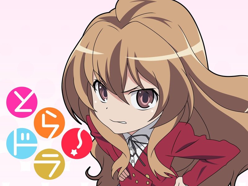 anime girl with colored icons