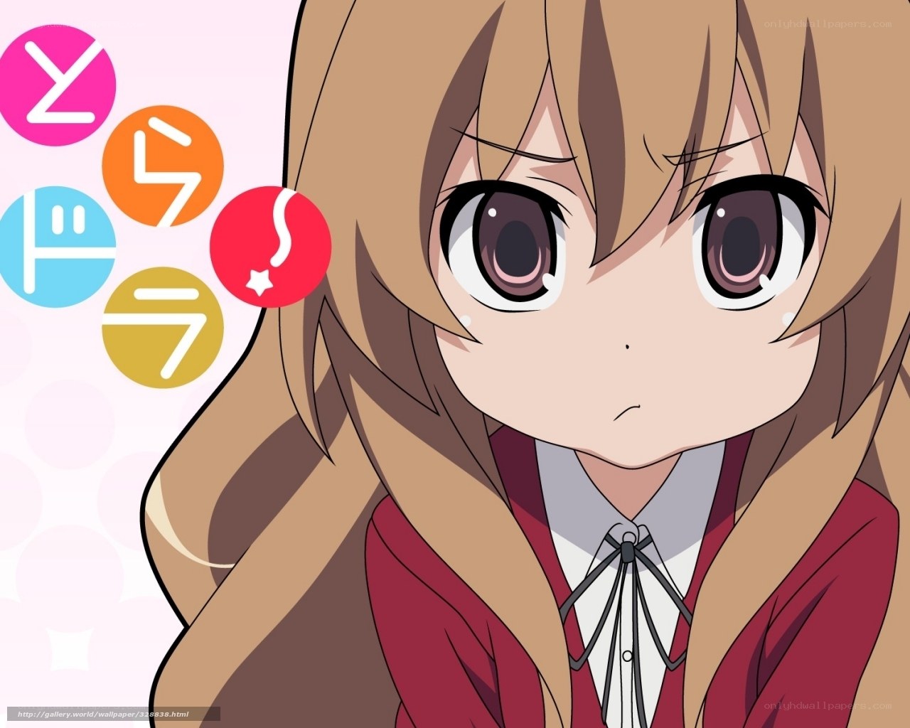 anime girl with colorful icons