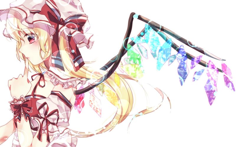 anime girl with colorful wings