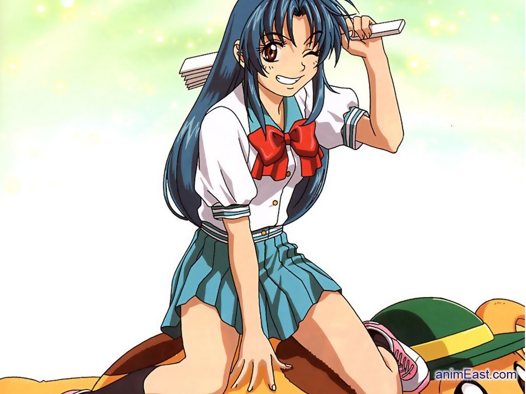 anime girl with comb