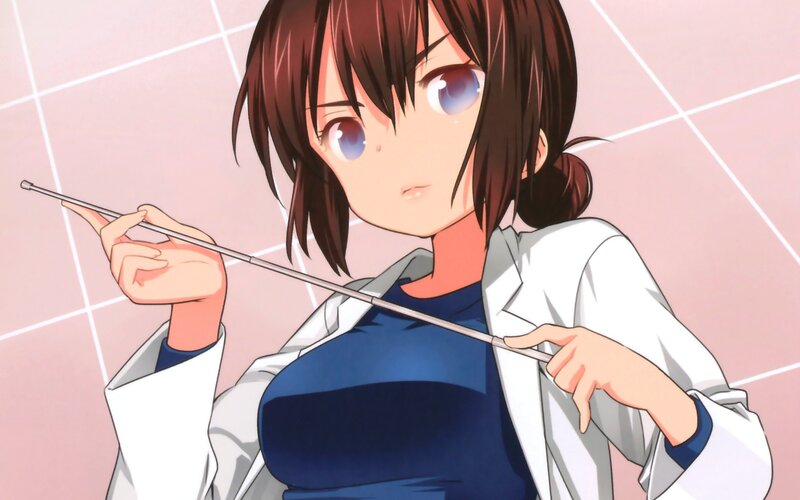 anime girl with conductor's baton