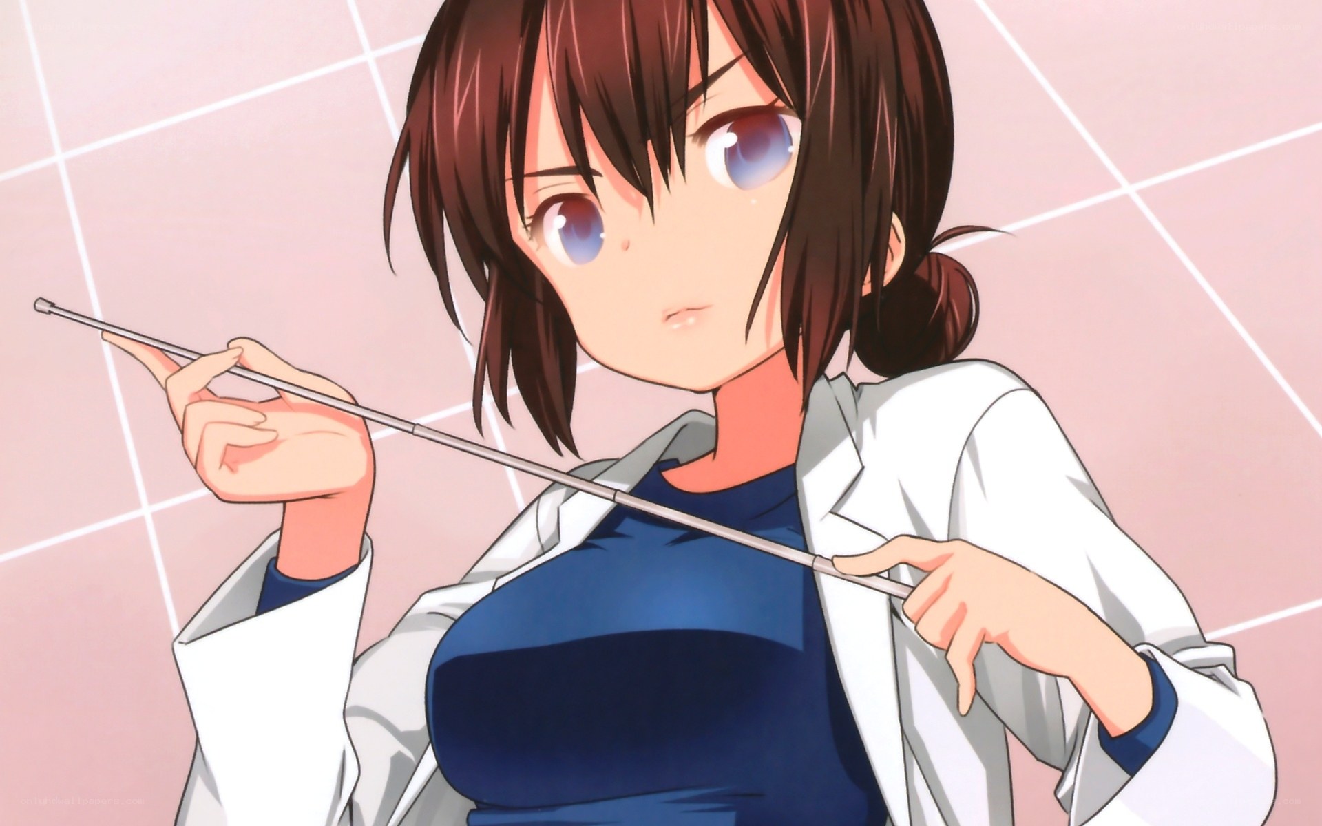 anime girl with conductor's baton