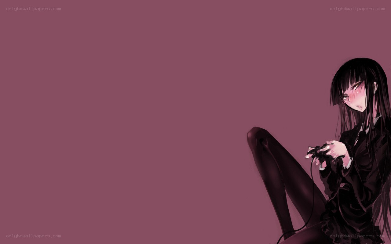 anime girl with controller
