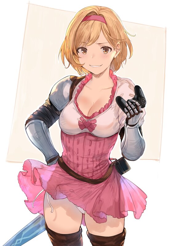 Anime Girl with Controller — Pink, Playful