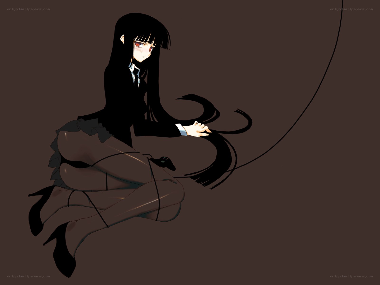 anime girl with controller