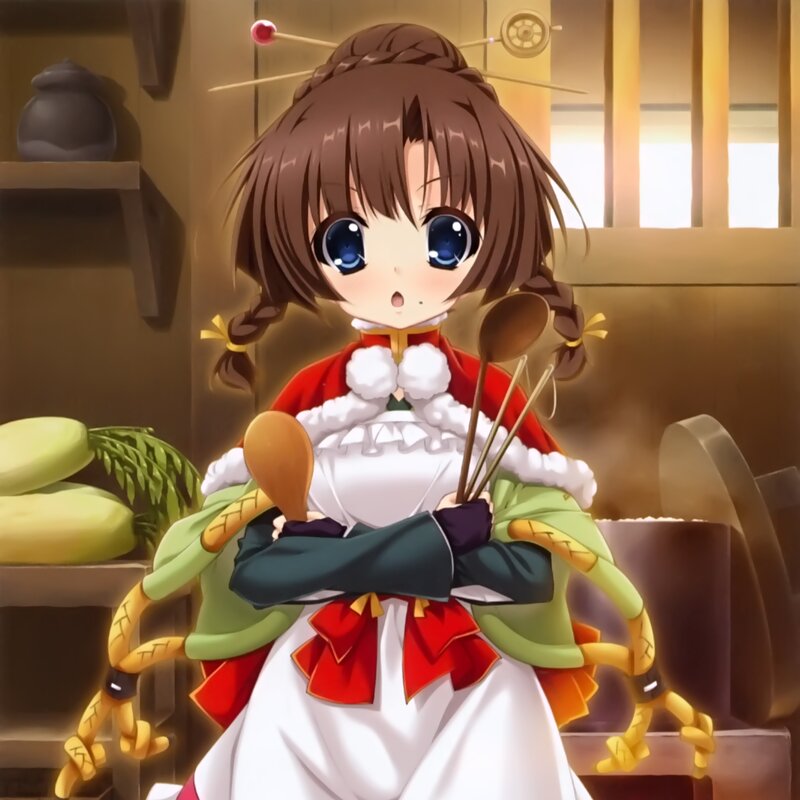 Anime Girl with Cooking Tools