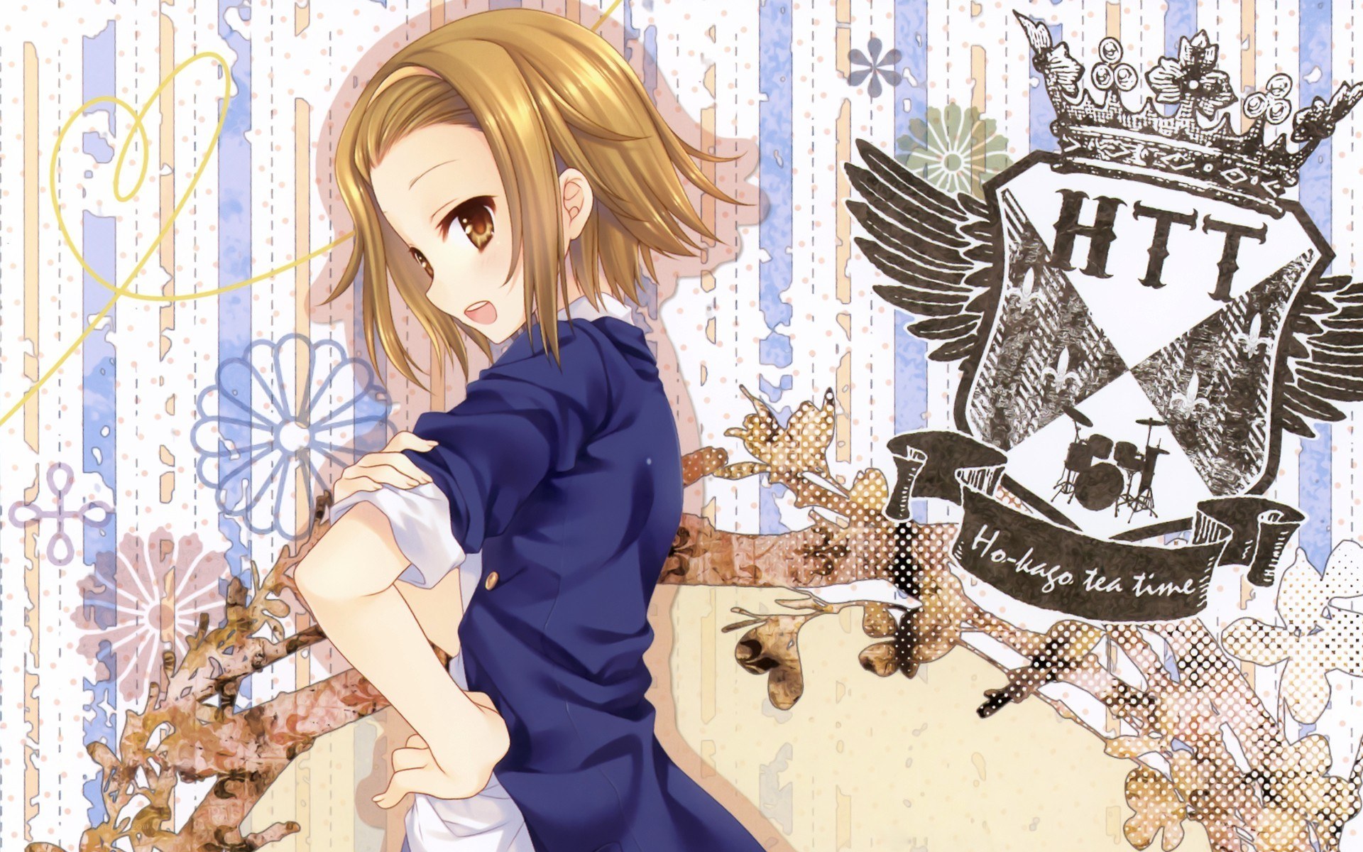 anime girl with crest