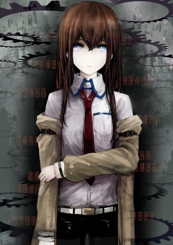 anime girl with crossed arms