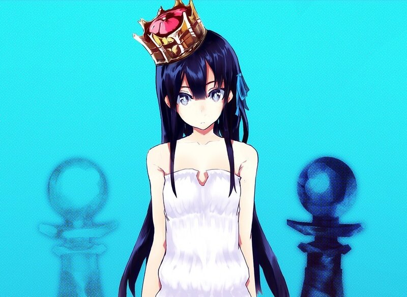Anime girl with crown