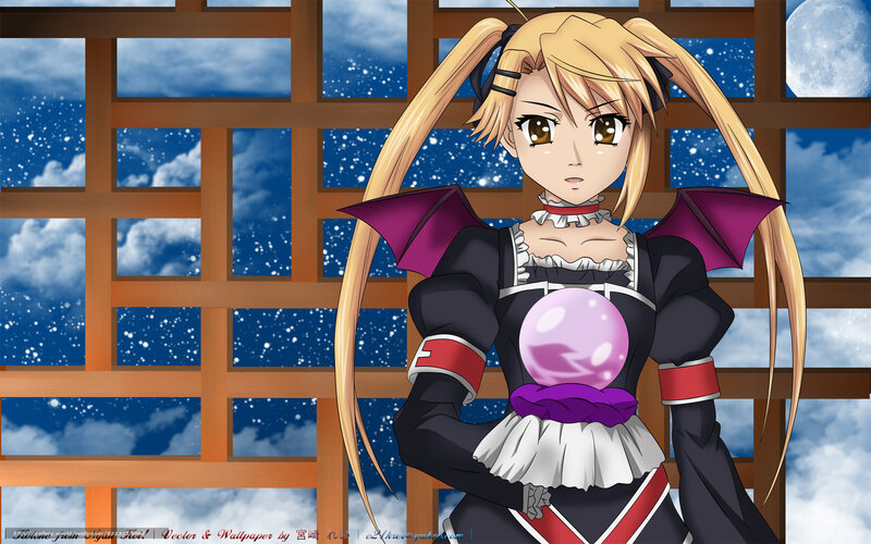 anime girl with crystal ball