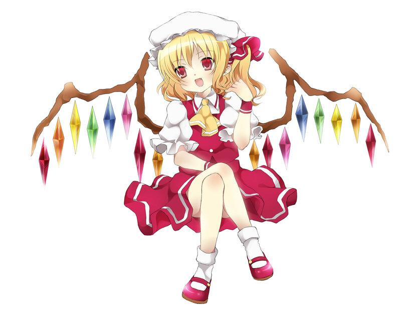 anime girl with crystal wings