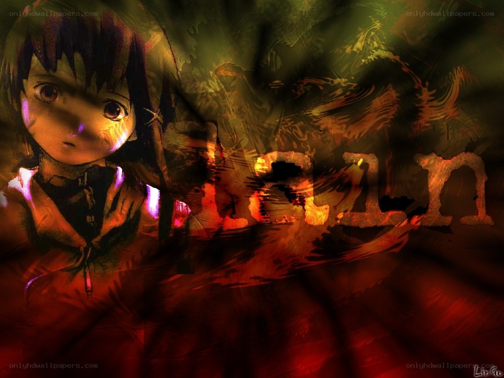 anime girl with dark background