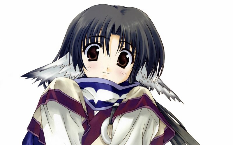 anime girl with dark hair