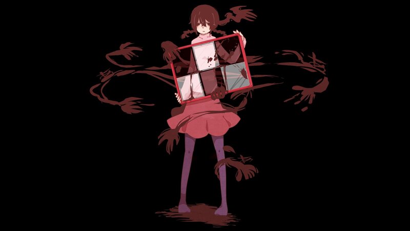 anime girl with dark tendrils