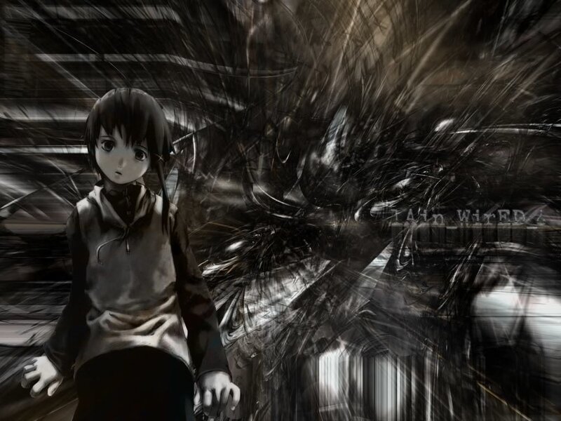 anime girl with dark wings