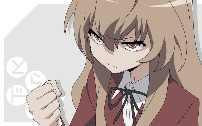 anime girl with determined expression