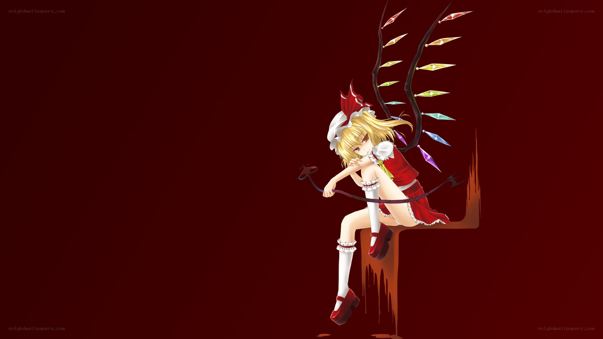 Anime girl with devil horns