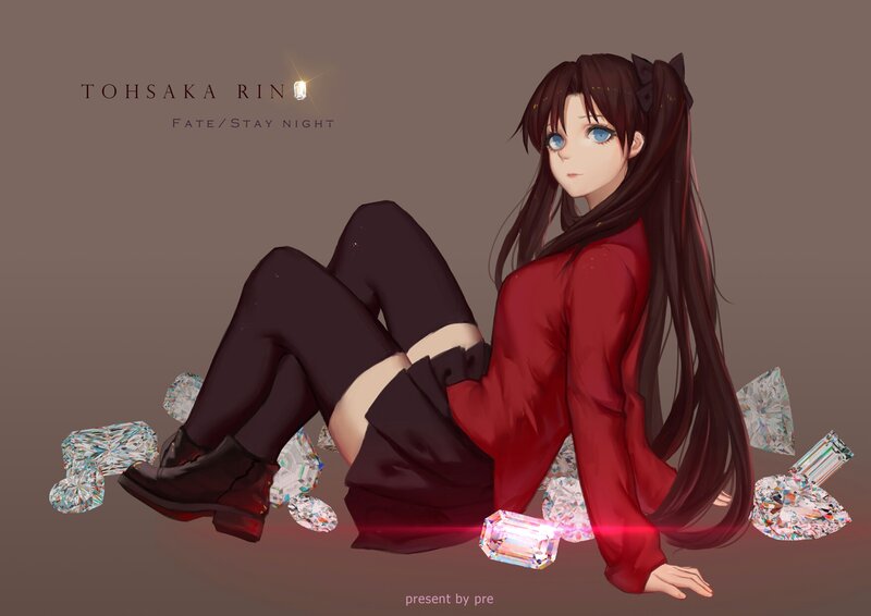 Anime Girl with Diamonds
