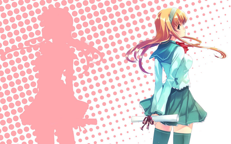 anime girl with diploma