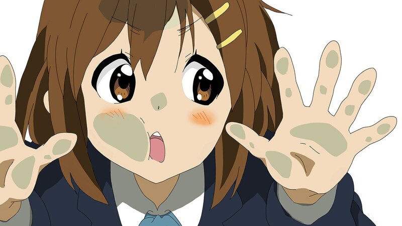 Anime Girl with Dirty Hands