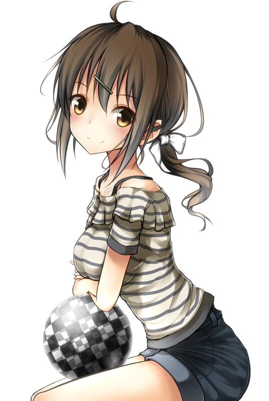 Anime Girl with Disco Ball