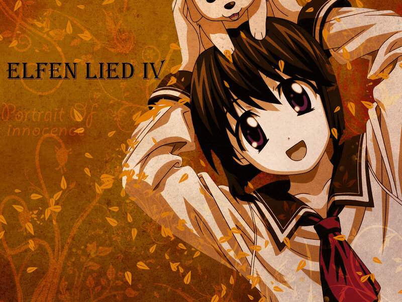 Anime Girl with Dog — Brown, Playful