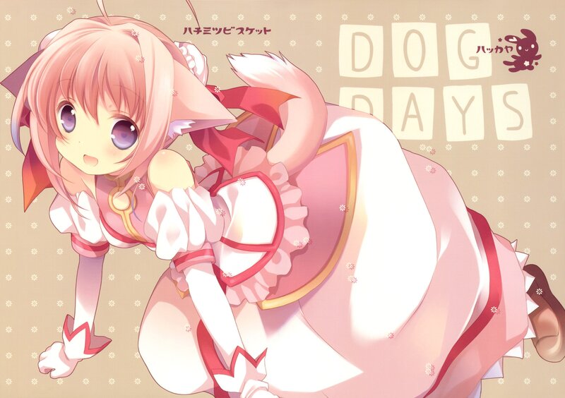 Anime girl with dog ears