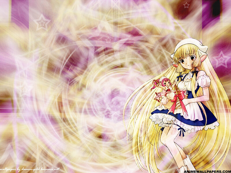 anime girl with doll wallpaper