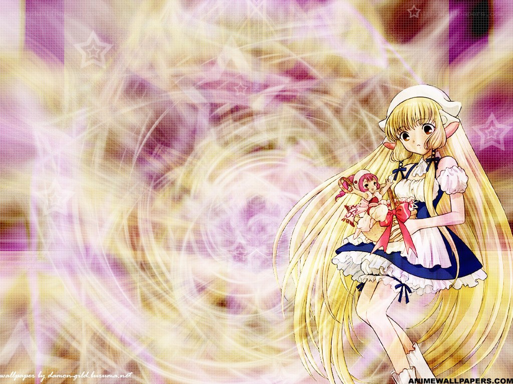 anime girl with doll wallpaper