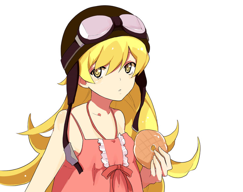 anime girl with donut