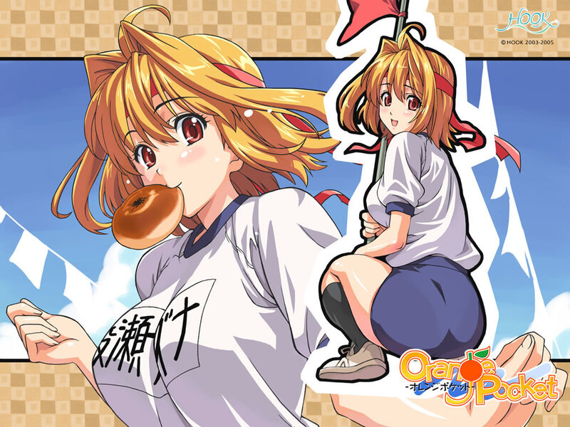 Anime girl with donut
