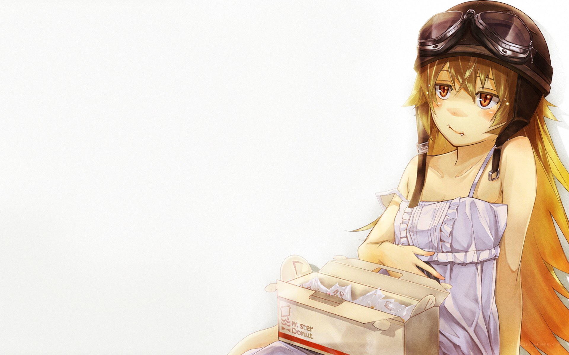 anime girl with donut box