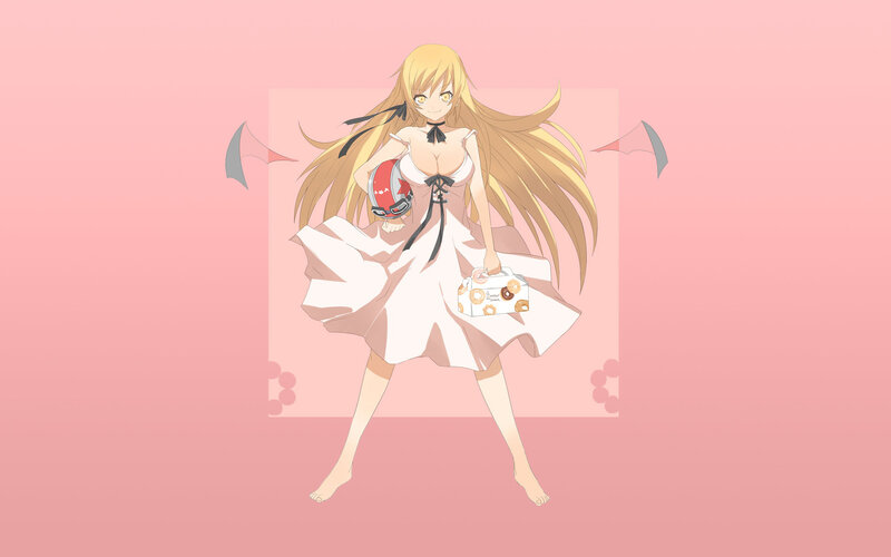 anime girl with donuts