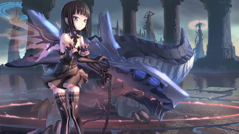 anime girl with dragon