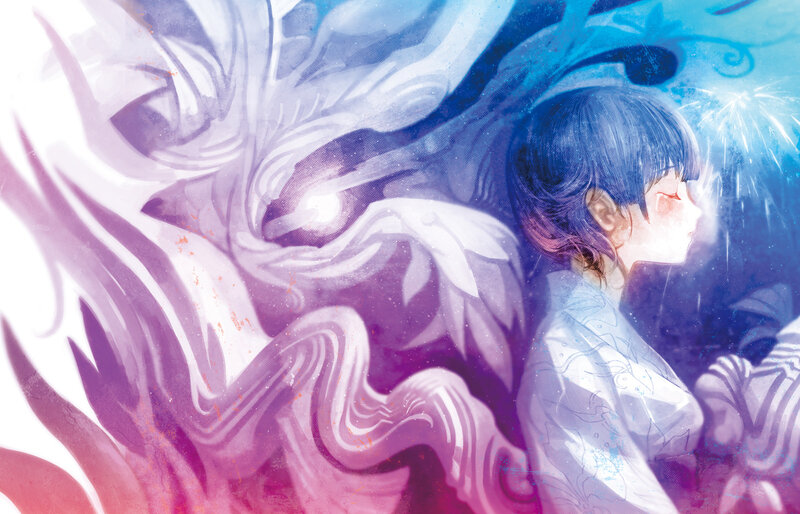 anime girl with dragon spirit