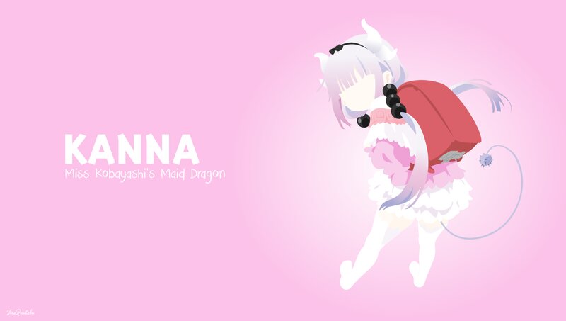 Anime Girl with Dragon Tail — Pink, Playful
