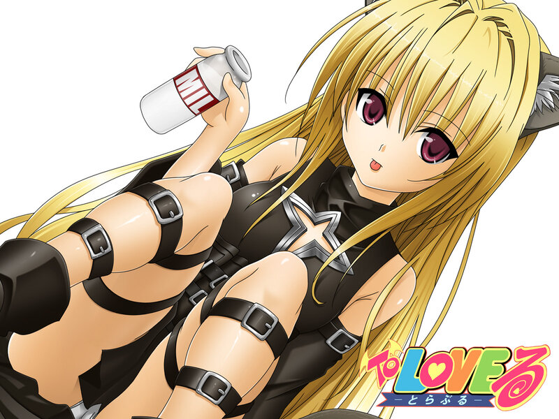 Anime girl with drink