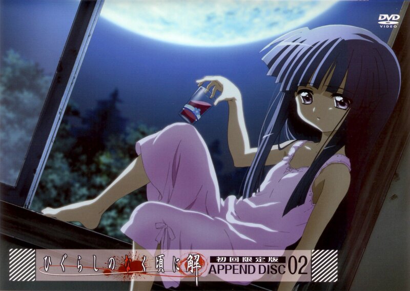 anime girl with drink at night