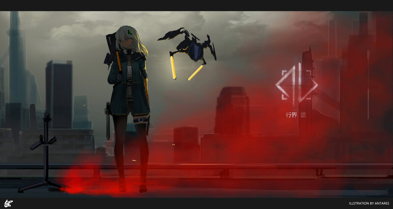 Anime Girl with Drone