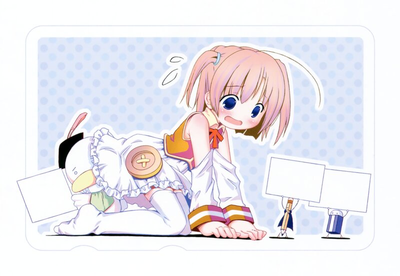Anime girl with duck plush