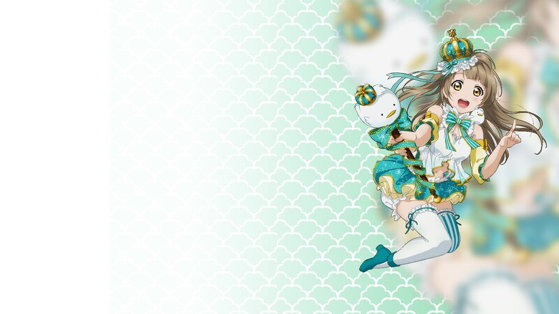 Anime Girl with Duck — Teal