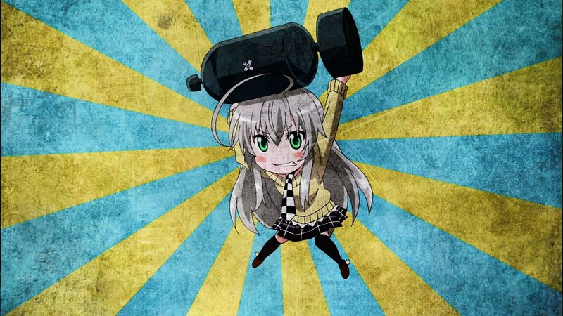 Anime Girl with Dumbbell