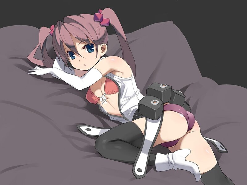 anime girl with dumbbells