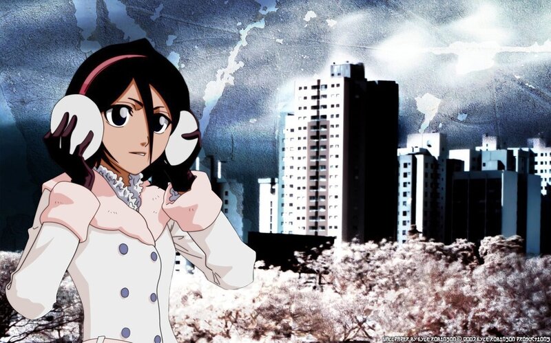 Anime Girl with Earmuffs — White