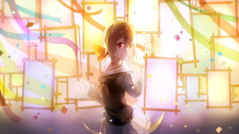 Anime Girl with Easels