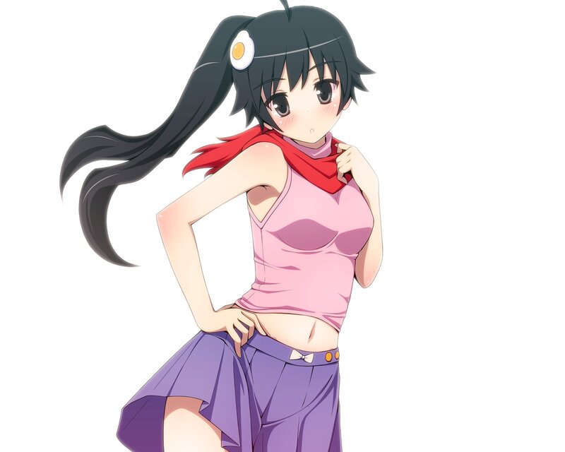 Anime Girl with Egg Hair