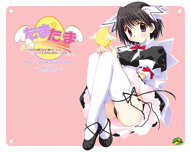 Anime girl with egg