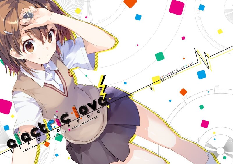 Anime girl with electric love